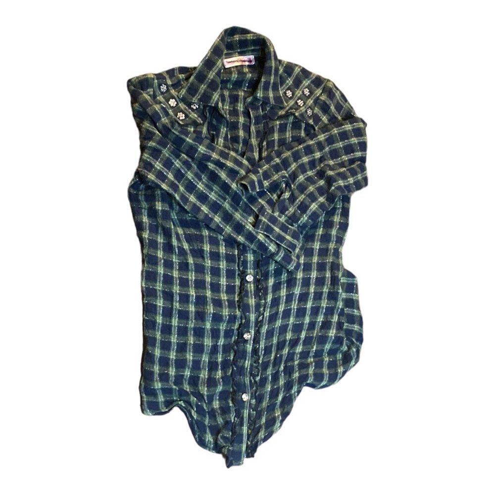 Sugar Tart Women’s Button Down Long Sleeve Shirt